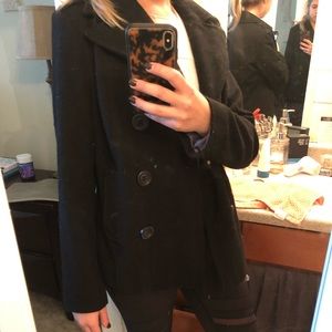 Black pea coat